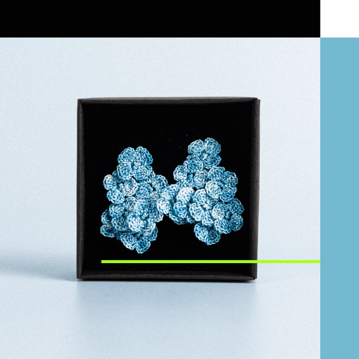 Boucles d'oreilles Hortensias