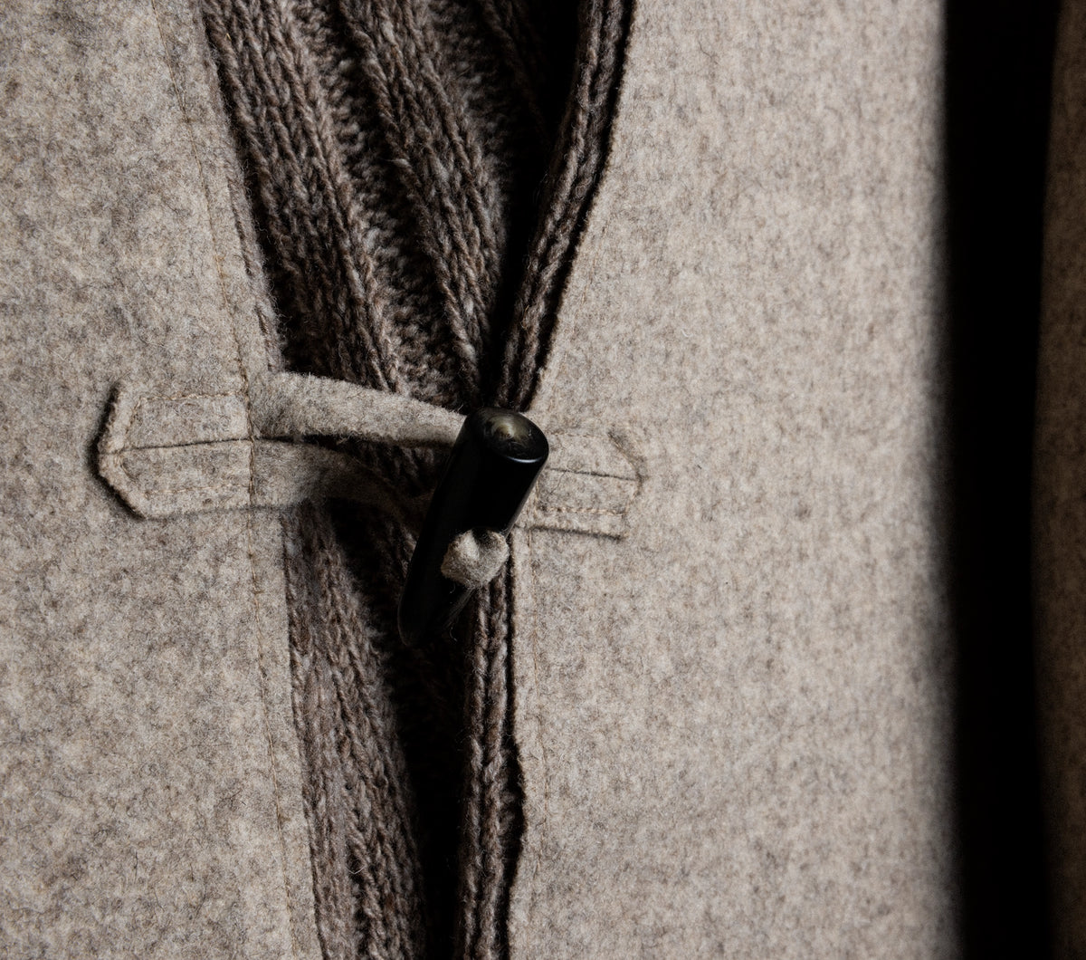 The front of the coat