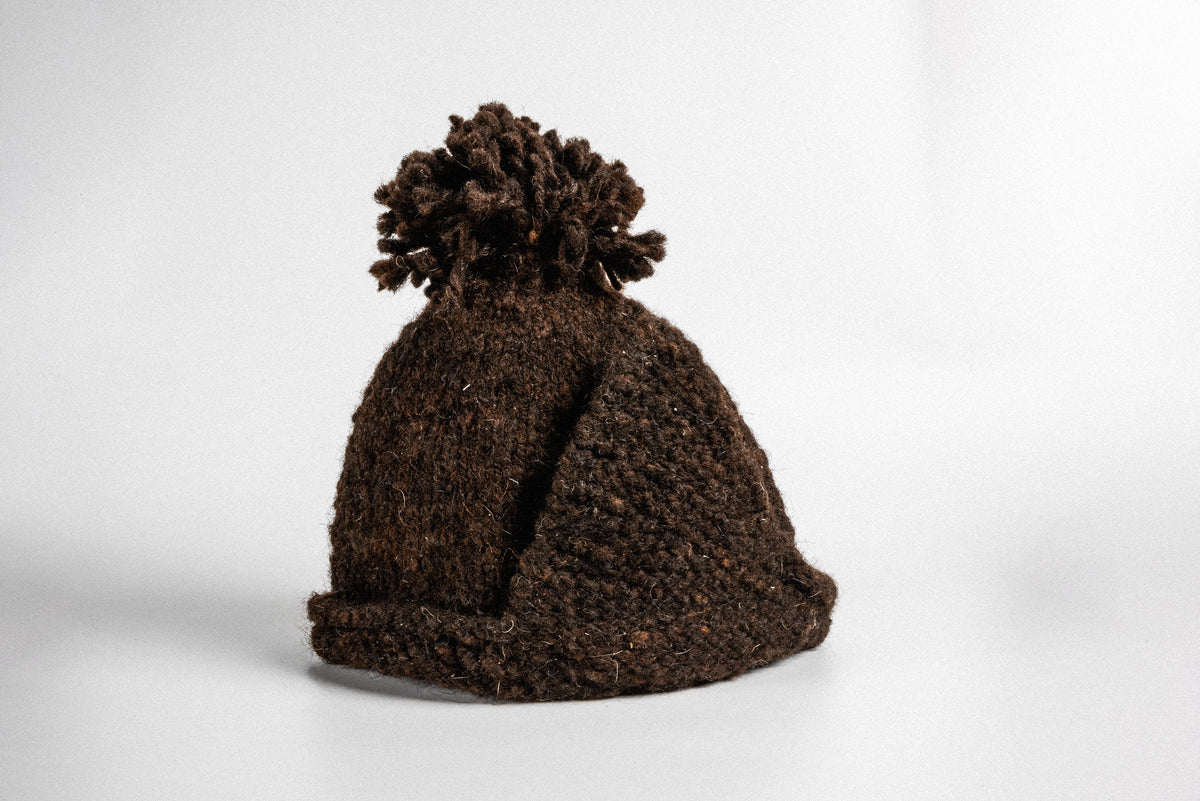 The hat in profile