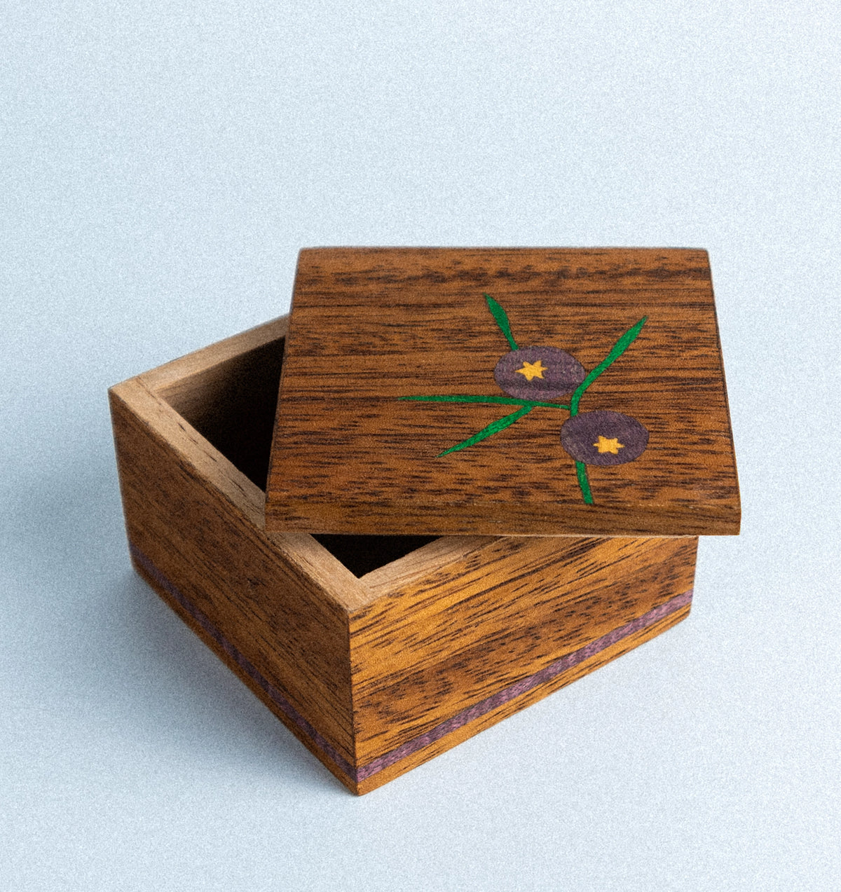 La tapa sobre la caja