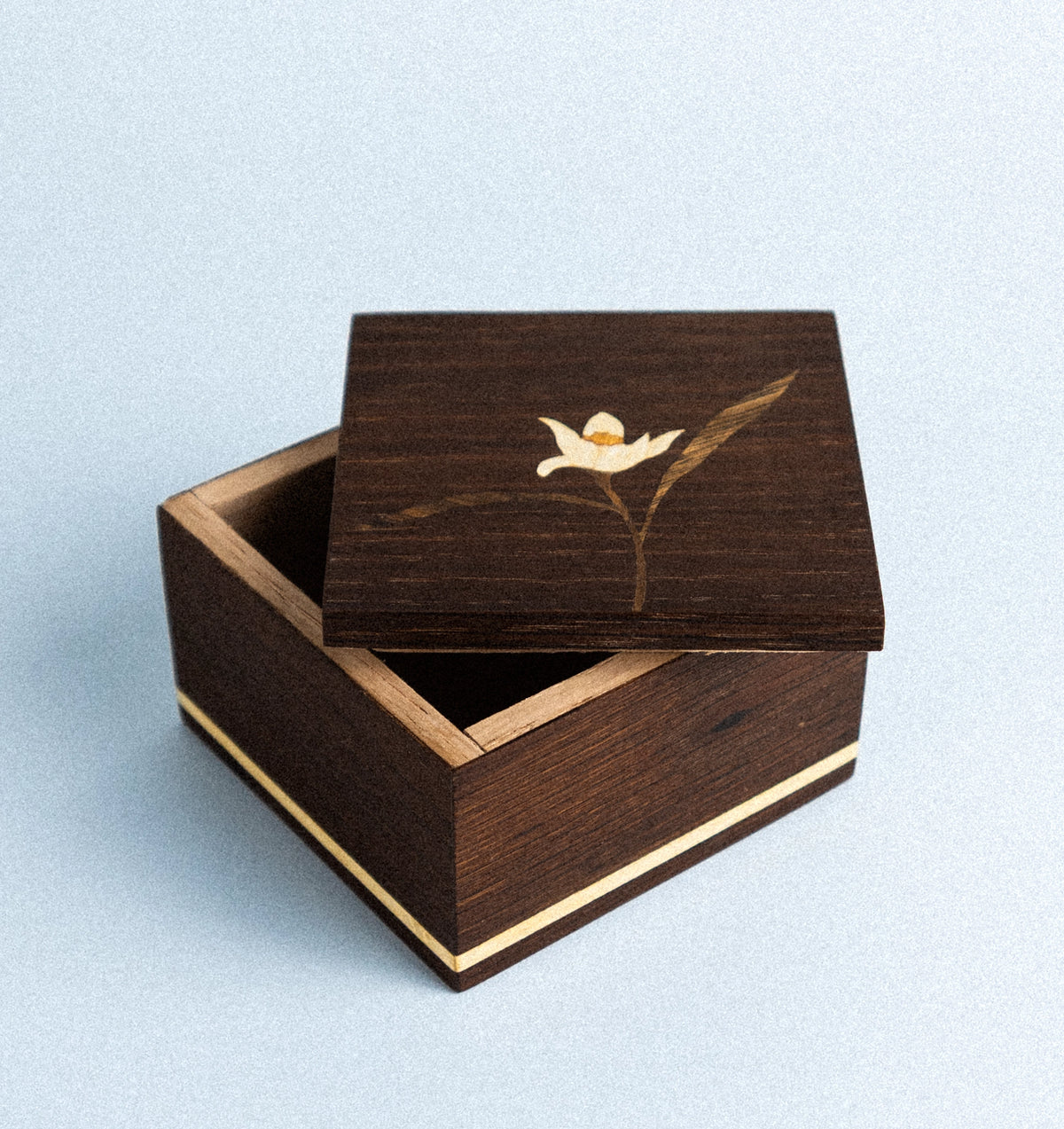 The lid on the box