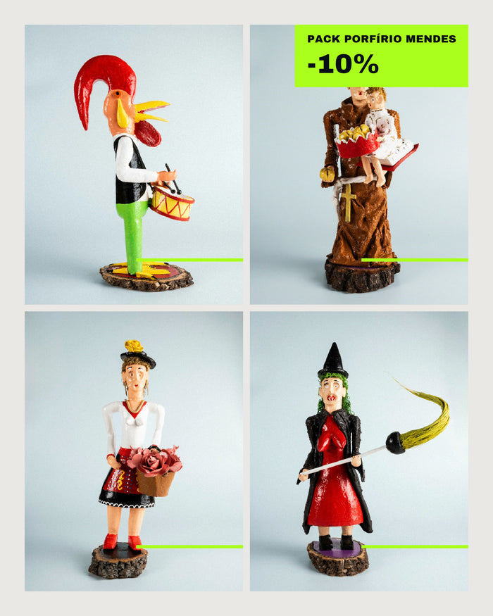Pack Romaria: quatro figuras de Porfírio Mendes