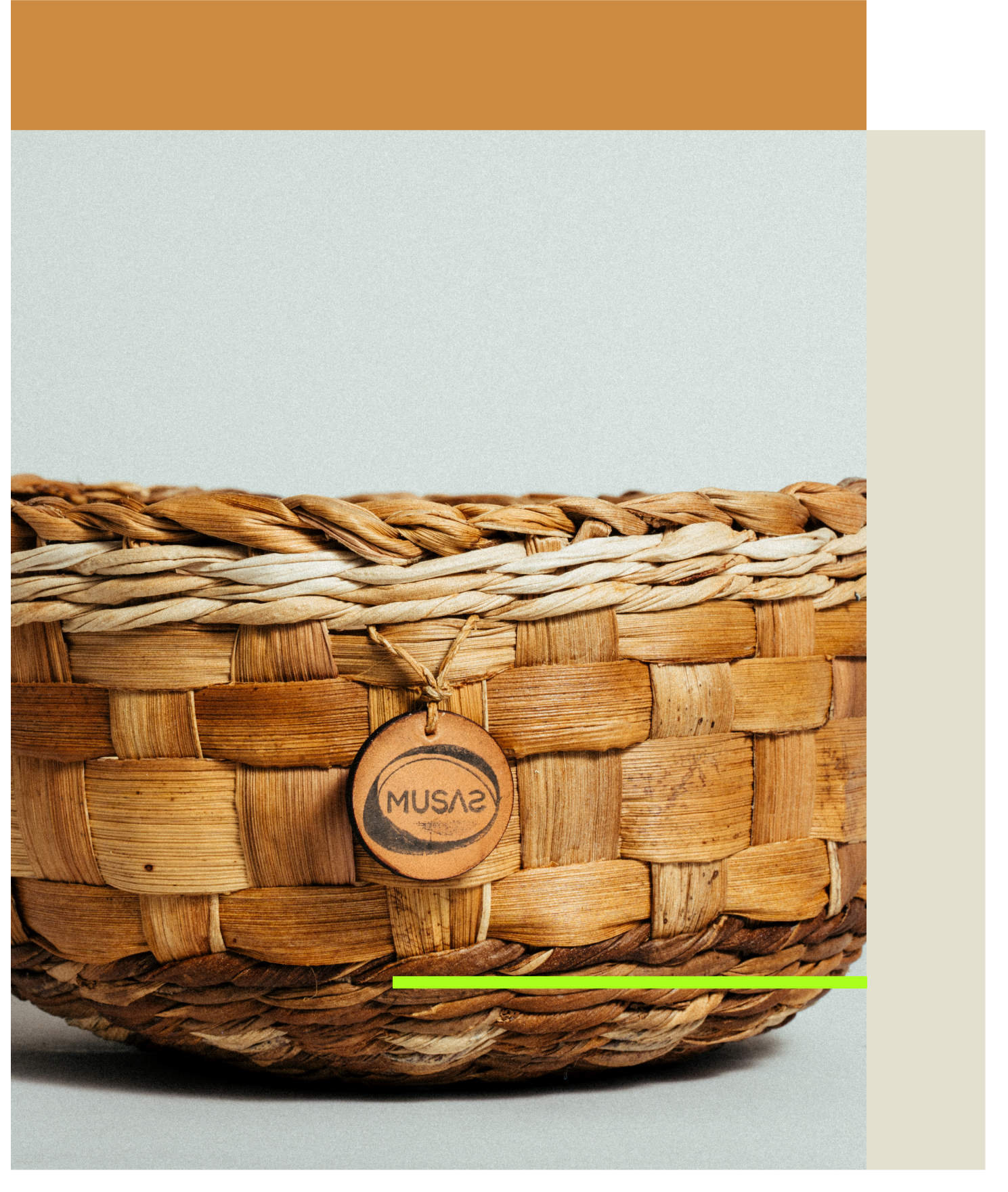 Round Plaided Basket (squares)