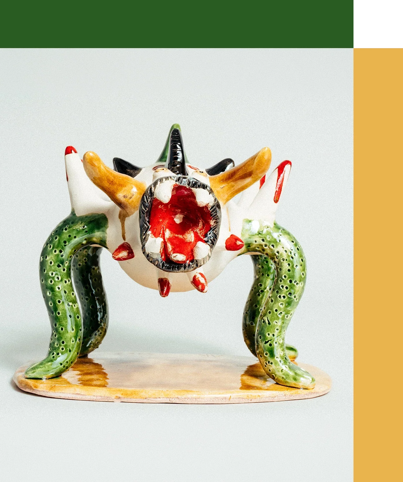 Papão (Sarronco) artesanal de António Ramalho, olaria tradicional de Minho, Portugal