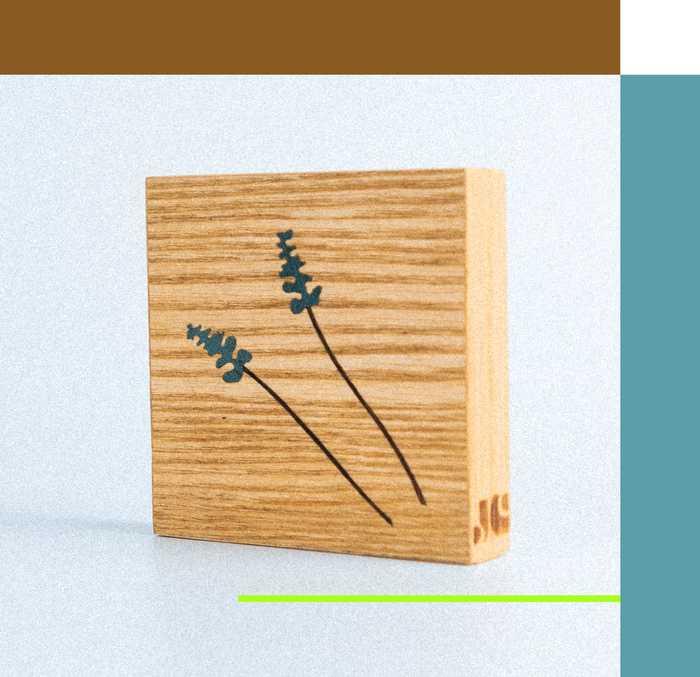 Quadro Lavanda, peça artesanal de Jacky Cavallari