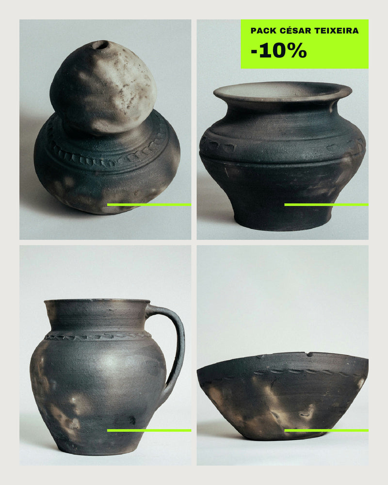 Pack Mesa de Barro Negro: quatro peças de Gondar